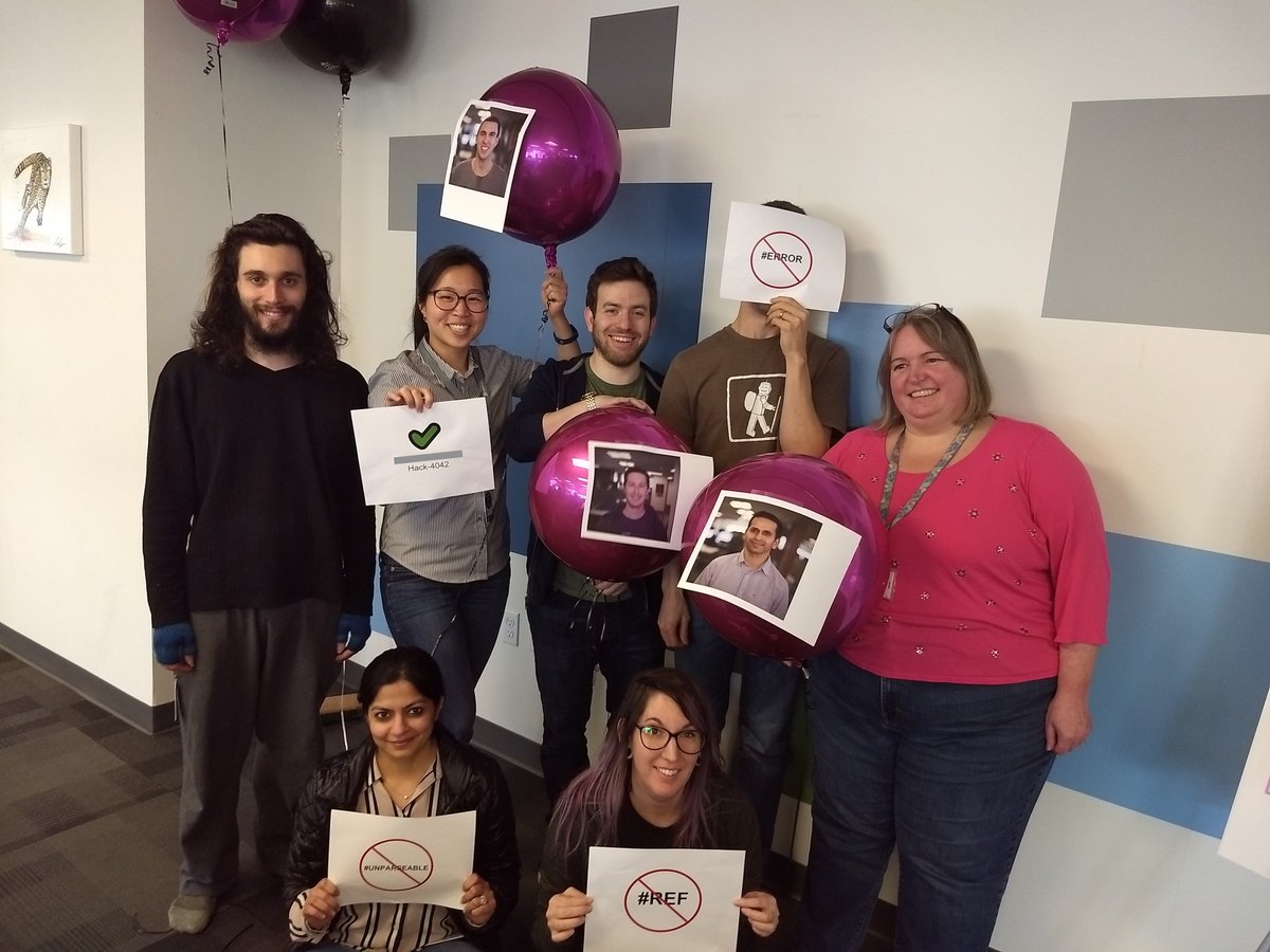 SmartsheetDev's tweet photo. Whether on paper or in person, this team is all smiles! They must have a good handle on their project!
#HackTheSheet #SmartsheetLife
Team Spirit Photo Contest https://t.co/mw5IpPwU2Y