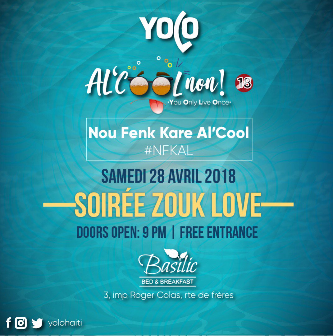 BasilicBandB's tweet photo. Are you guys ready for the 2nd Al'Cool non edition?
#Basilichotel #Yolo #Alcoolnon
💃🕺💃🕺💃🕺 https://t.co/rv6tpcGMH7