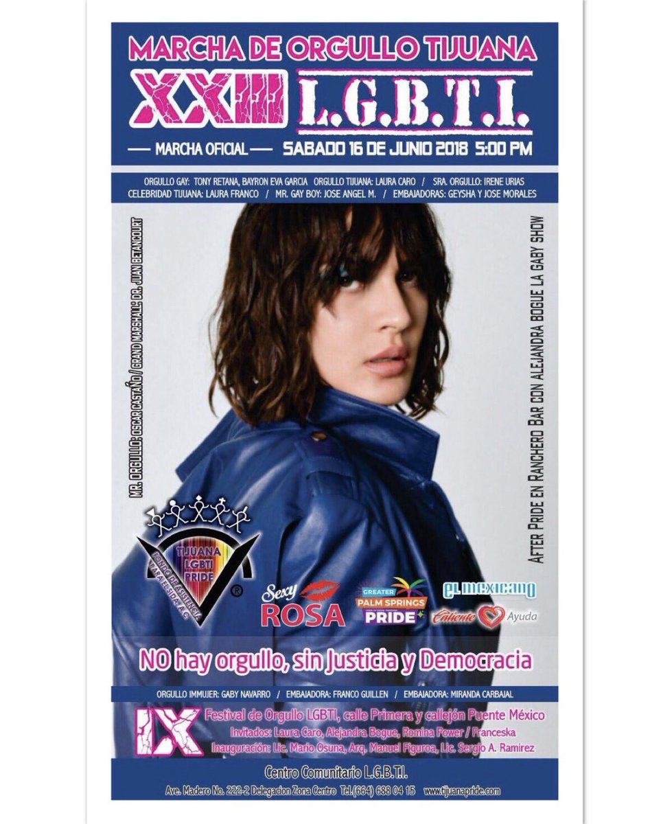 CaroFansTijuana's tweet photo. #CaroFansTijuana están listos .........
Acompáñenos a @LauraCaroMusic en esta marcha #Tijuana #MarchaDeOrgulloTijuanaXXIII #LGBTI #MarchaOficial #LauraCaro #LauraCaroArmy https://t.co/Nt2iq0jIAd