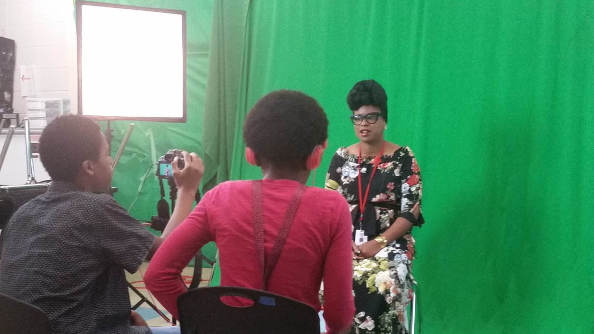 NewTechHighSch1's tweet photo. Production Day1: Principles of AVP students producing the Senior Farewell Video @ManorISD @ManorNewTech #CTEManor https://t.co/liokETWsT5