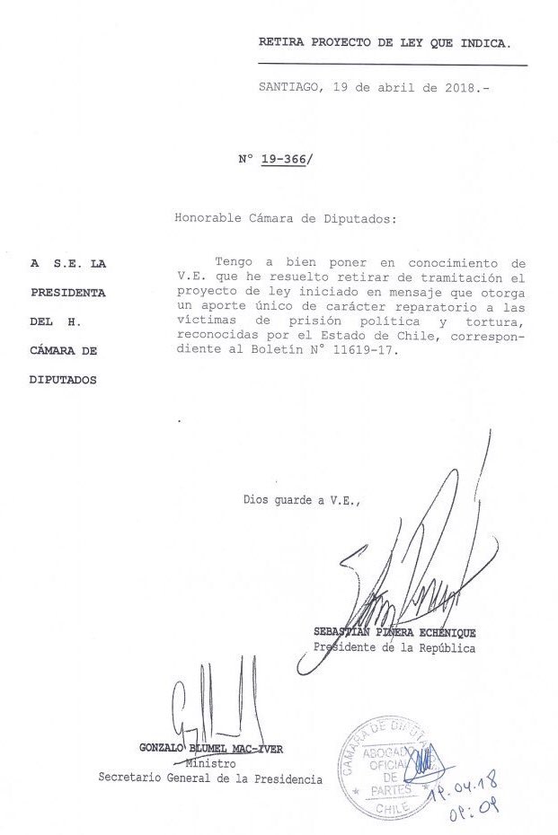 jldebeaumont's tweet photo. Muy bien hizo el @GobiernodeChile retirando del Congreso el proyecto de ley de reparación económica a víctimas de tortura y prisión política. Proyecto ingresado el 8 de marzo por Bachelet y sin financiamiento. ¿Qué esperaban? ¿Seguir repartiéndose nuestros impuestos?
BASTA. https://t.co/1EZRcvgYQx