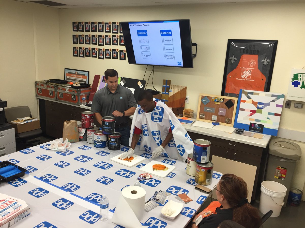 KrohnCorey's tweet photo. THD359 PPG paint training was a success! Ask the associates about their new paint lineup! I’m sure they will want to “Taco” bout it!

#PPG #PPGTIMELESS #PPGDIAMOND #GLIDDEN 

@JonWeb28 @ChadAbadie1 @Travis_Dishawn @WallaceLaFont https://t.co/6GwAqbcBN1