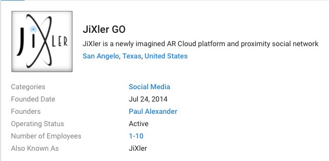 JiXlr's tweet photo. Follow JiXler GO on Crunchbase at https://t.co/6zBAlKJCaY https://t.co/CtLJCHg7g7