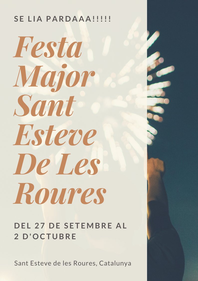 Ja tenim el cartell de la Festa <a href="/FestesSER/">Festa Major Sant Esteve De Les Roures🎉🎉🎉</a>!!!!!!