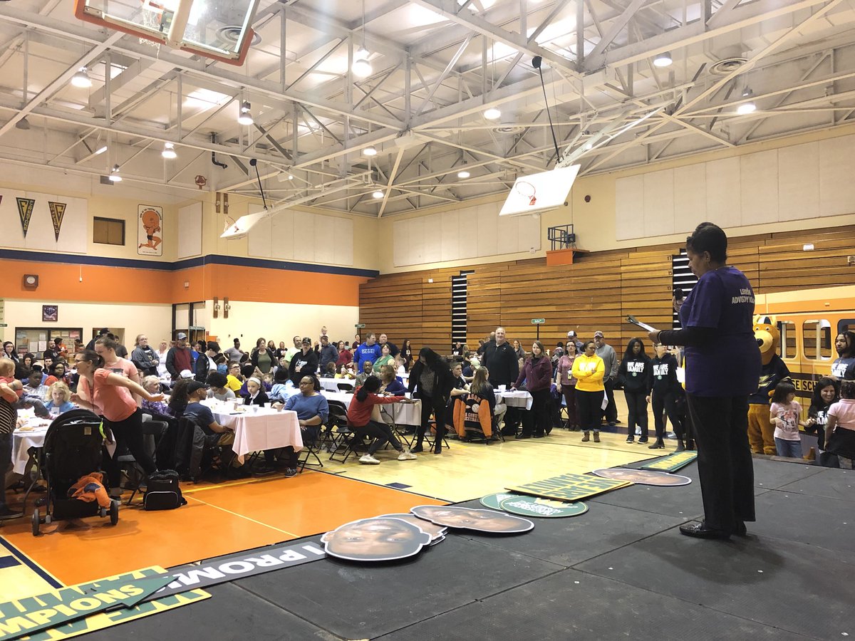 LJFamFoundation's tweet photo. Our final Hometown Hall of the school year is underway with our Ellet Cluster Families at Ellet High School! 🎉 #WeAreFamily https://t.co/cuLOQrG2gZ
