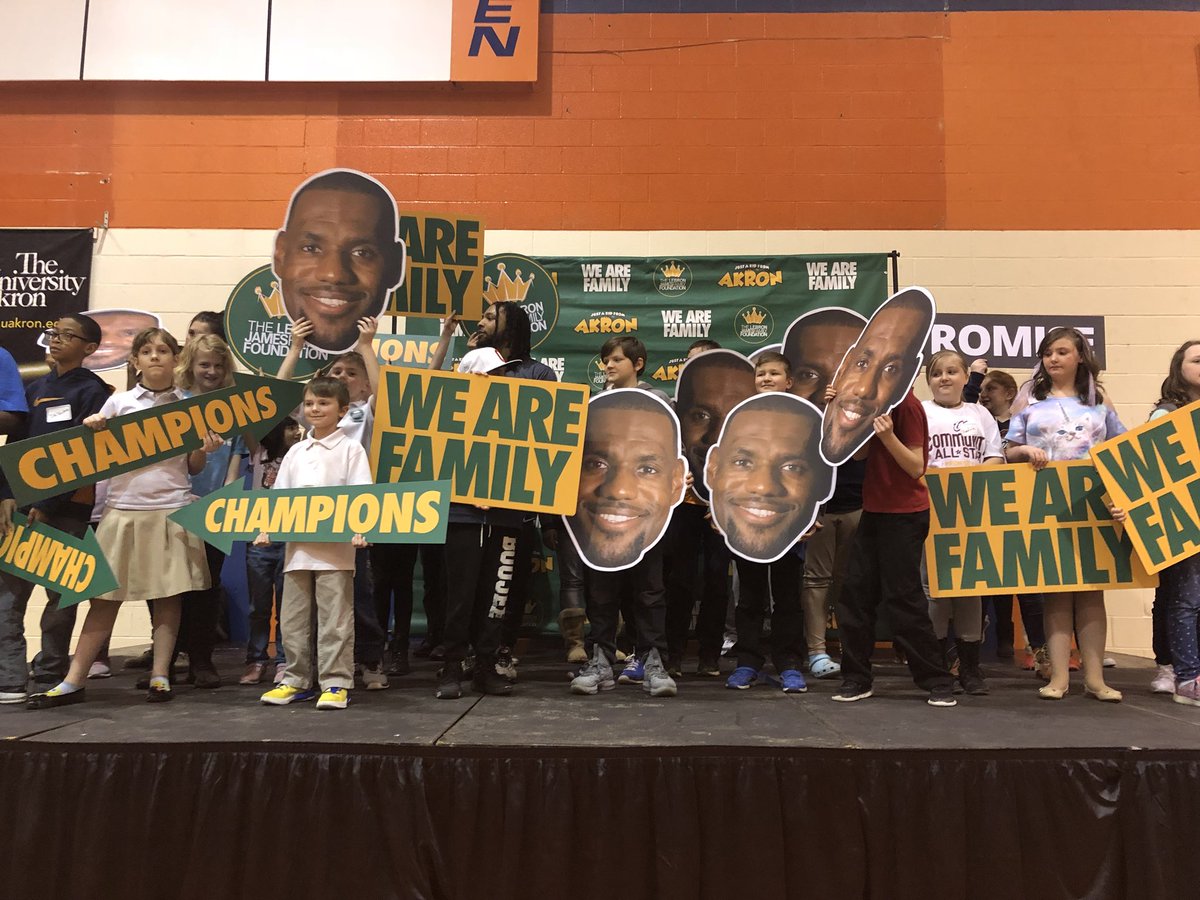 LJFamFoundation's tweet photo. Our final Hometown Hall of the school year is underway with our Ellet Cluster Families at Ellet High School! 🎉 #WeAreFamily https://t.co/cuLOQrG2gZ