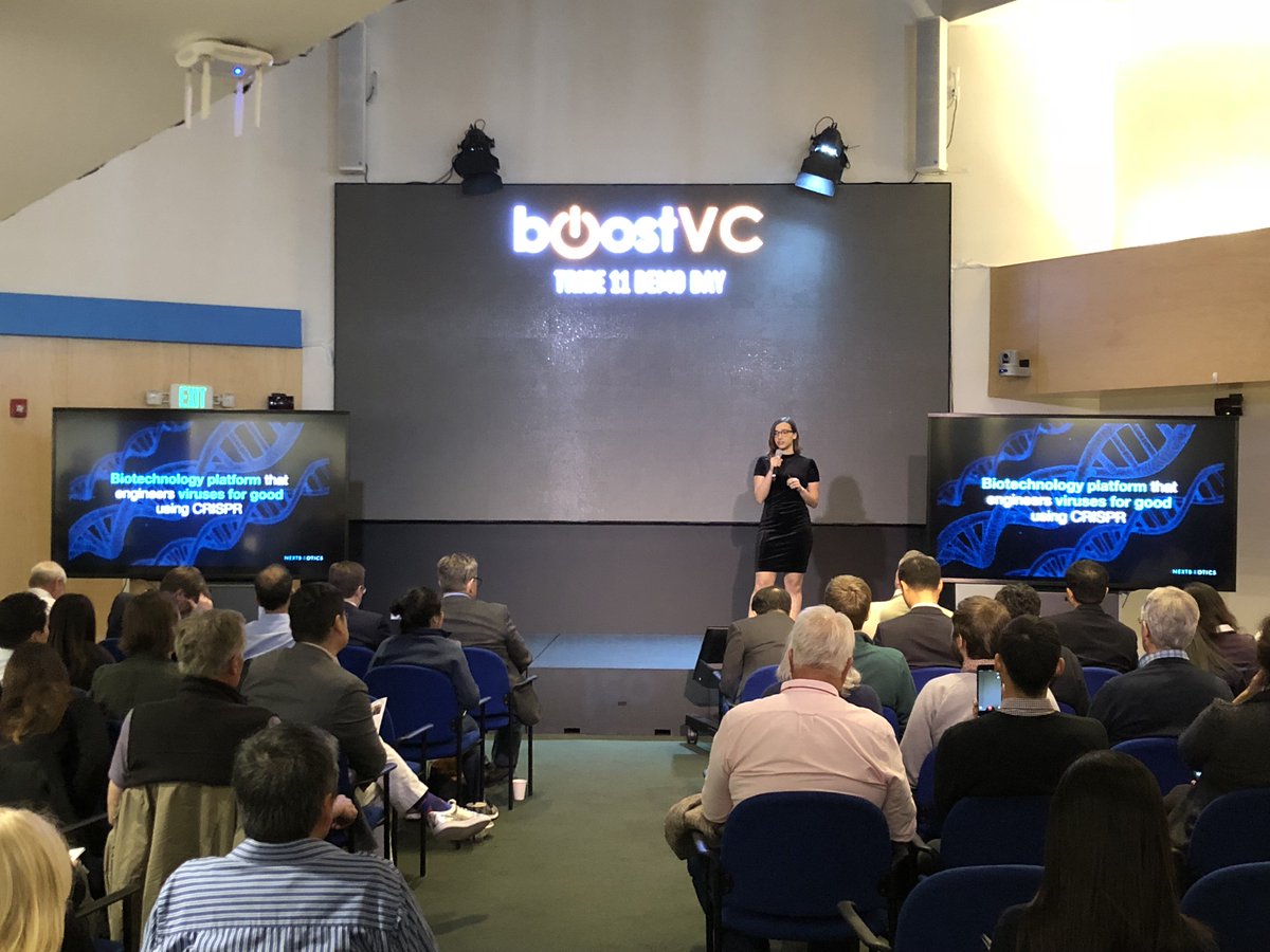 BoostVC's tweet photo. #BoostVC company @nextbiotics takes the stage at #BoostVCDemoDay
https://t.co/u58hXjTpyW https://t.co/CLVkEgAufY