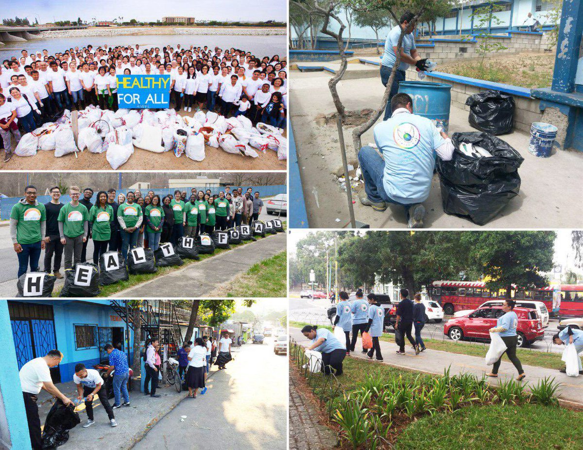 Thousands of volunteers from #HWPL all over the world participate in #WorldHealthDay Trash Cleanup chicagoeveningpost.com/2018/04/09/tho…