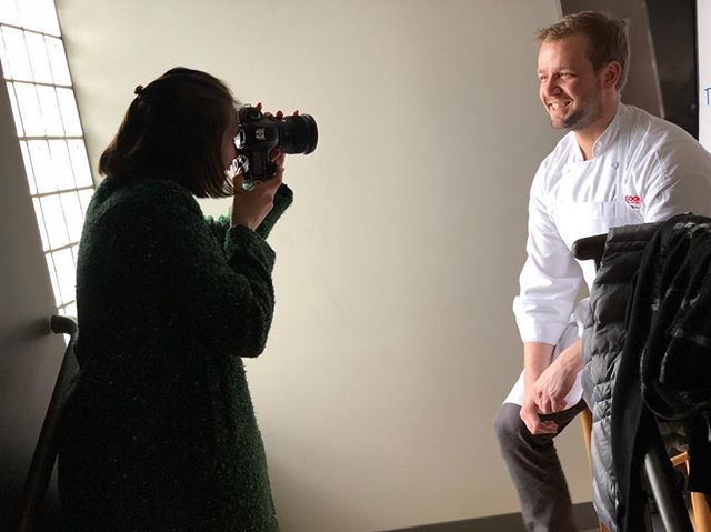 CooksCrocusHill's tweet photo. We love photo shoot days. This is one of our favorite behind the scenes captures, Hanna and Chef Brian. #cooksofcrocushill #bts https://t.co/x6lZ9ZZCW4 https://t.co/B9LALM6rOP