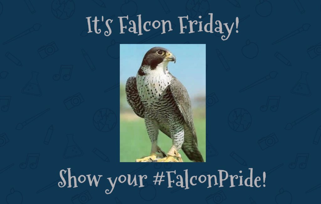 Hey, #CCMS! Show your amazing #FalconPride tomorrow on #FalconFriday! Wear your awesome blue and grey!