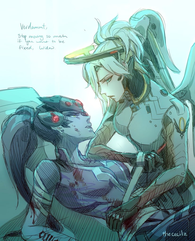 ColdBloodSpider's tweet photo. //Can a Mercy please come into my DMs so any of these can happen? https://t.co/9rA6csgKBn