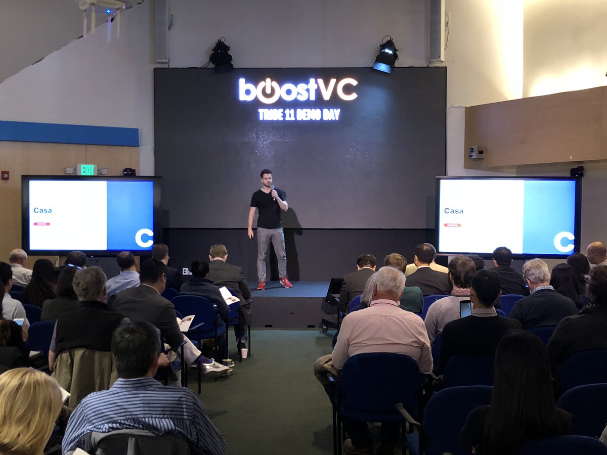 BoostVC's tweet photo. #BoostVC company @CasaHODL takes the stage at #BoostVCDemoDay
https://t.co/bdBxiCvvpm https://t.co/R3KjBashFJ