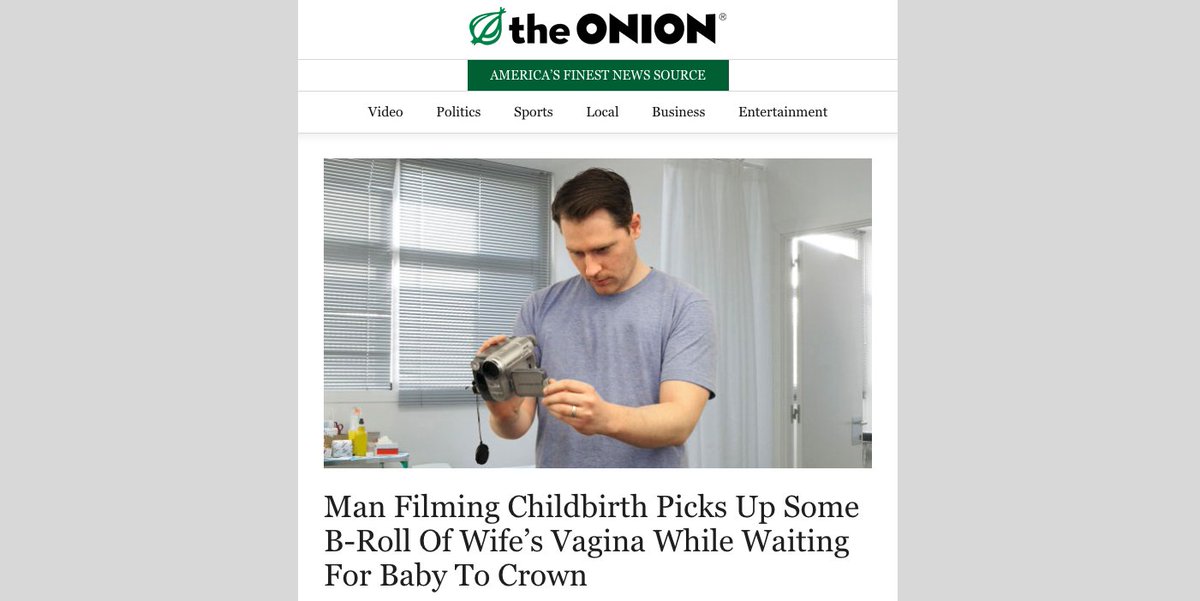 TheOnion's tweet photo. For the latest from the world’s most unstoppable media juggernaut, subscribe to our newsletter. https://t.co/EGLmwM6pRi https://t.co/091rclZoBp