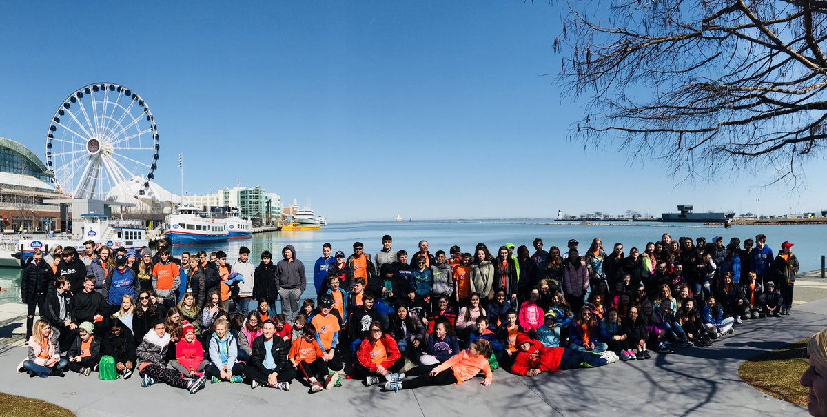Exploring the Windy City with 135 amazing kiddos! #flight #tripofalifetime #sunnyinchicago