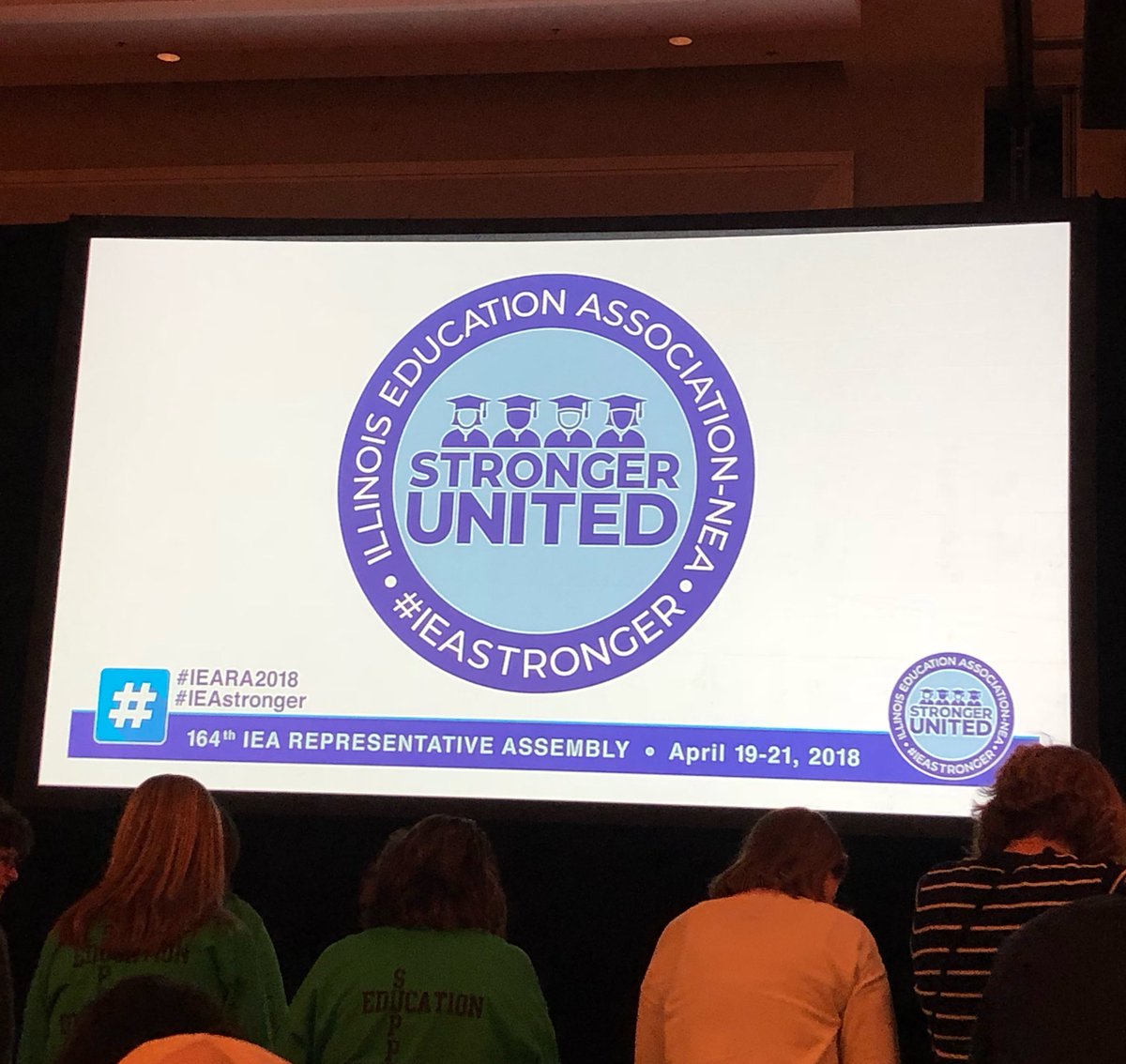 jowininsky's tweet photo. United for our students. United for public education. #IEARA2018 https://t.co/uhk8889CoM