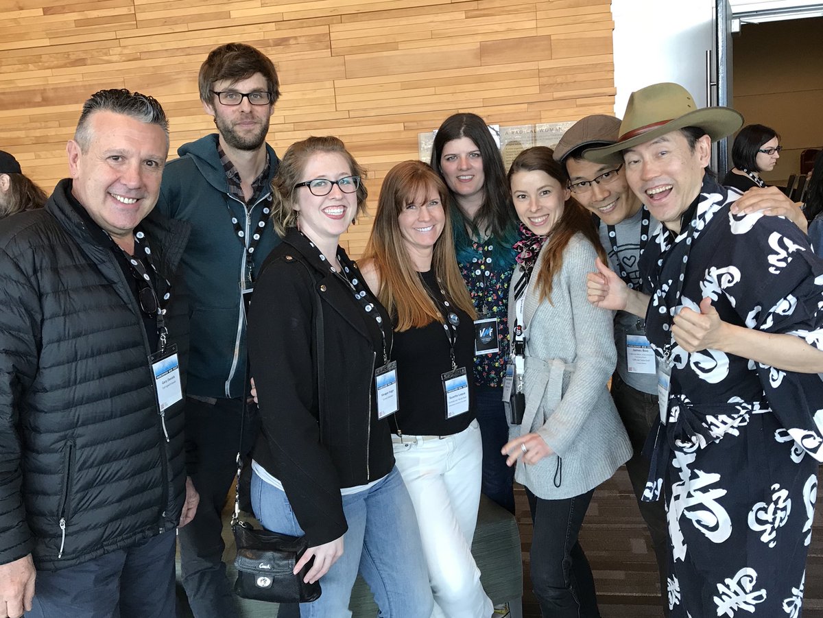 Yay! Digital series creators &amp; programmers at @VanWebFest ! <a href="/claireetmichel/">claireetmicheltv.com</a> @SeekaTV <a href="/sabeffy/">Sandra Butterfly</a> <a href="/kynnstlah/">KYNNSTLAH</a> <a href="/dieSeriale/">die Seriale</a> <a href="/yukatacowboy/">Yukata Cowboy</a> #canada #vancouver #webfest #digitalseries #yukatacowboy
