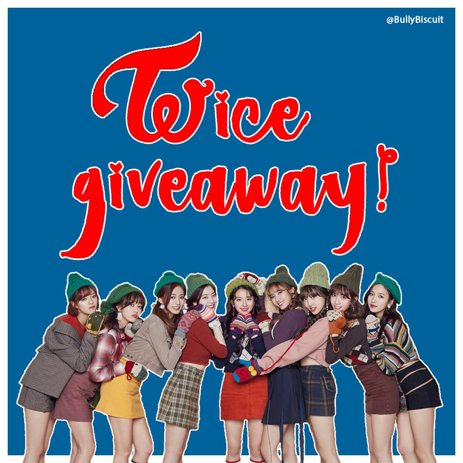 BullyBiscuit's tweet photo. ✧ TWICE giveaway ✧

- To enter:
・RT
・Must be following.
- Worldwide
- 1 winner
- Prize: TWICE album of choice (if available)
- Ends: June 20 https://t.co/qQvs7NpMpC