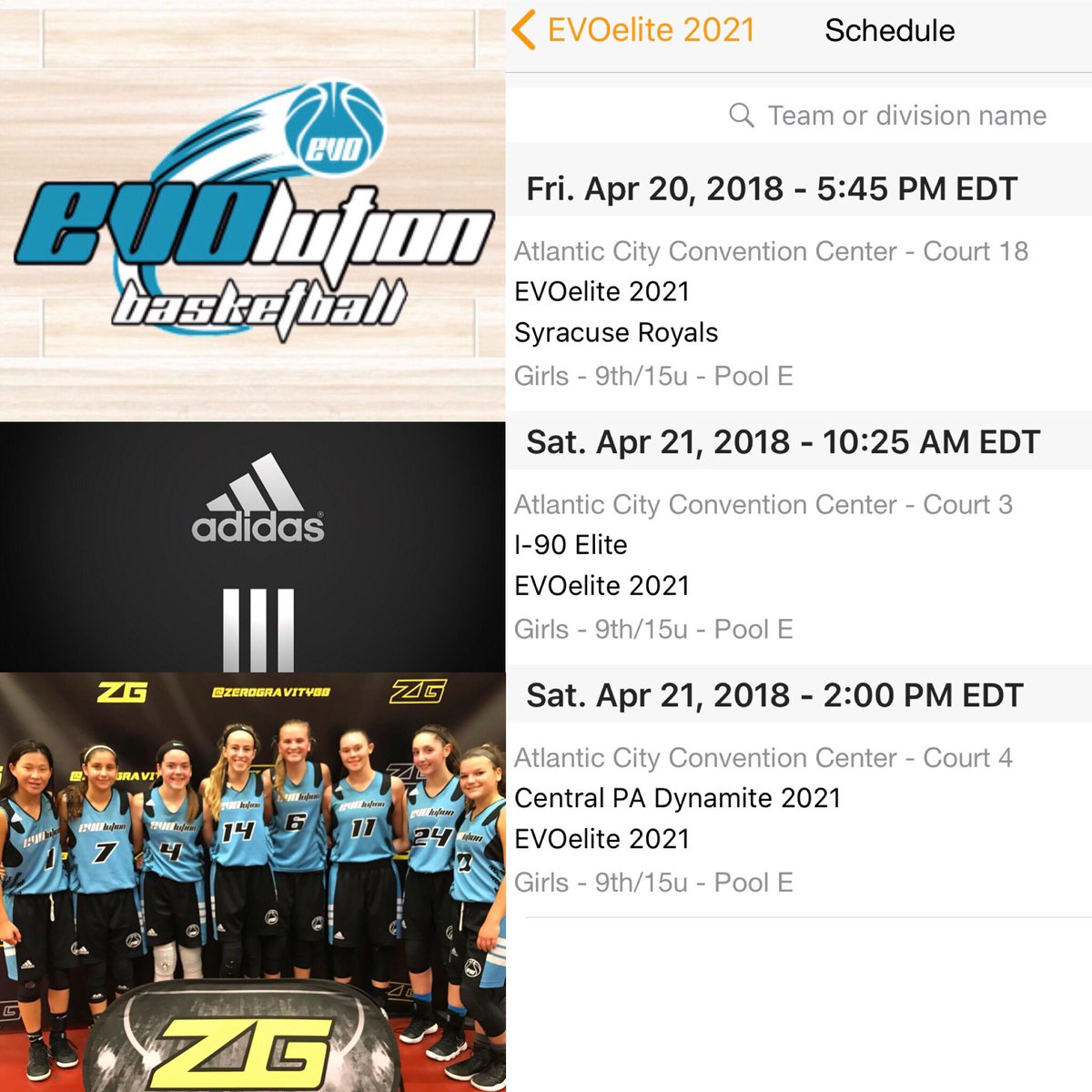 EVOHoops's tweet photo. /// EVOelite New England 2021 Girls ///
Meet the 21’s! Some of the best in the country. They play hard, smart &amp; together! Group will be firing on all cylinders starting Friday 4/20 @ 5:45pm @ ADIDAS Gauntlet Atlantic City NJ #GauntletAC @3Stripewbb 
#FamilyOn3 #3stripes 🙌🏼💙🏀 https://t.co/JBYqBf82ky