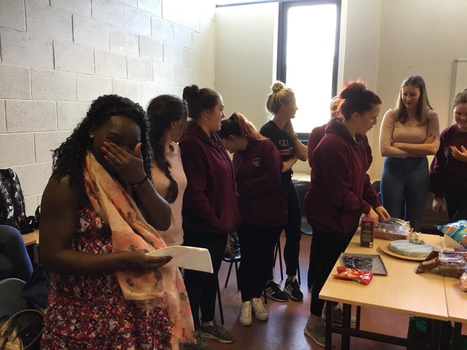 tharry's tweet photo. Y2✔️ 4 #BNCG #NS281 super#students #babyshower #surprise 4 Liz #nurselife #caring ❤️ @SNHS_DCU @DCUFSH why #nursesrock https://t.co/3yudASVhZQ