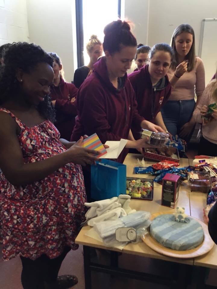 tharry's tweet photo. Y2✔️ 4 #BNCG #NS281 super#students #babyshower #surprise 4 Liz #nurselife #caring ❤️ @SNHS_DCU @DCUFSH why #nursesrock https://t.co/3yudASVhZQ