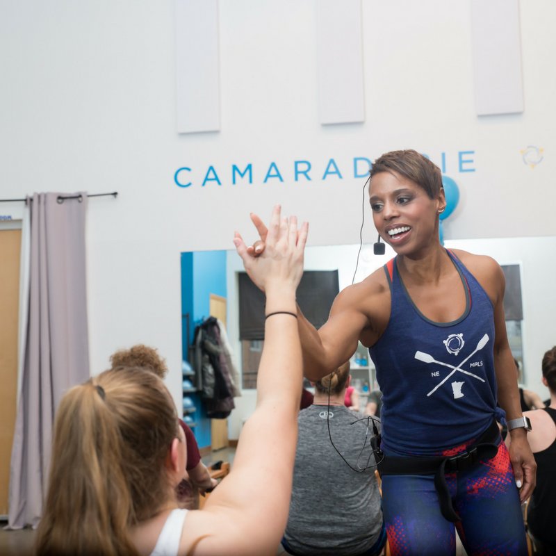 weRowmsp's tweet image. After a killer workout, a high-five is in order! #NationalHighFiveDay #ThisIsHowweRow