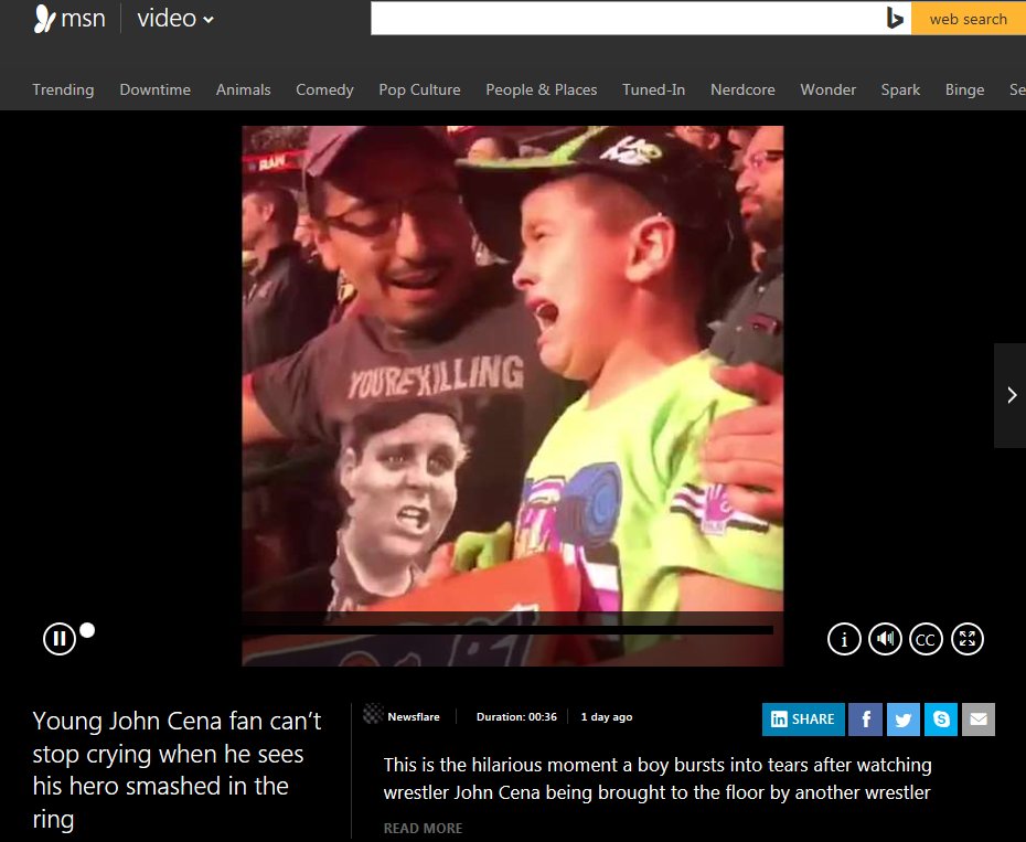 Its_yezi's tweet photo. All I want is for my nephew to met @JohnCena  or be in the @TheEllenShow  he made it to msn news https://t.co/zIj1349cgu