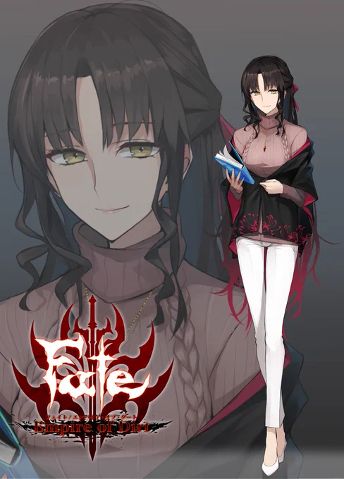 【Fate/Empire of Dirt】同人ゲーム用立ち絵 どこかミステリアスな雰囲気の漂う清楚で知性的な美女……童話好きなキアラさんです! (柱・ω・') 人 イラスト:十九先生 ロゴ:ケースワベ先生※新規まとめ用の再アップです。※ 