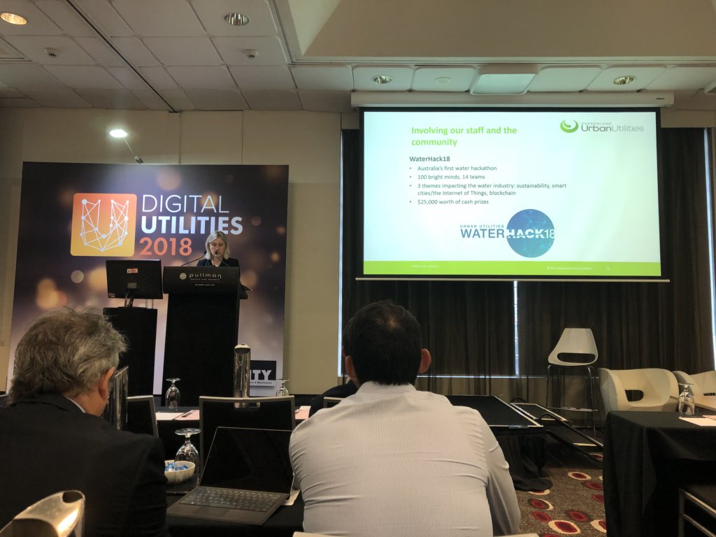 benny_steel's tweet photo. Listening to @UrbanUtilities CIO Susan Heath talking about the Utility’s digital journey to date. Great to see a neighbouring utility making such headway towards becoming a truly digital utility!
#digitalutilities2018 https://t.co/4aSZCOS0Ri