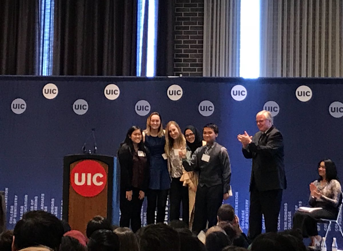 UICancerCenter's tweet photo. Congratulations to the @thisisUIC #CSSLA Student Organization of the Year Winner Colleges Against Cancer! #FutureLeaders #Service #Leadership https://t.co/XCqMLHd6jR