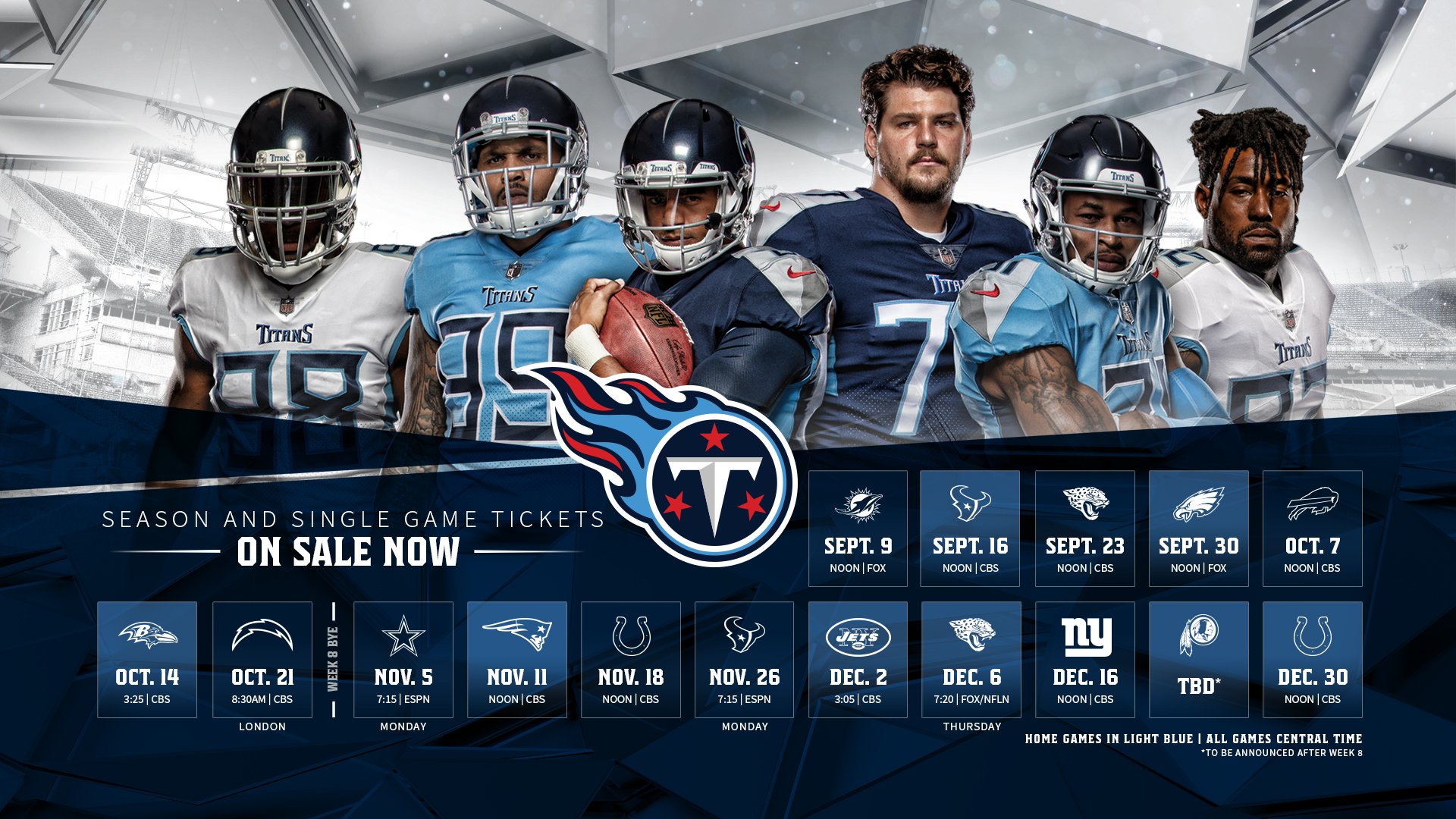 Tennessee Titans on X: '2018 Tennessee Titans Schedule #TitanUp
