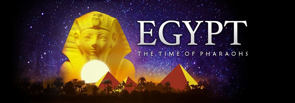 PlayInYYJ's tweet photo. Egypt: The Time of Pharaohs at The Royal BC Museum Opens May 18. Experience a time when civilization grew along the Nile, pyramids dotted the skyline and people believed gods walked among us. https://t.co/yziJING2Iy #yyjevents @royalbcmuseum https://t.co/dmni2MmzAF