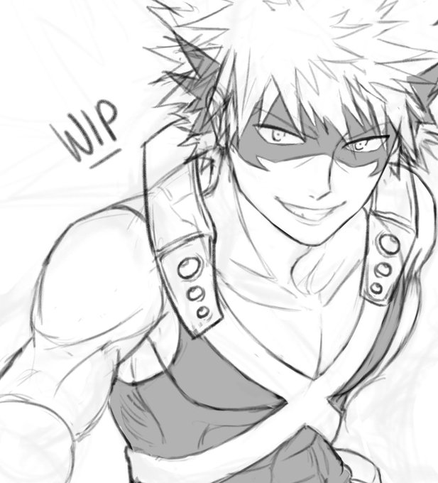 WIP!! Bakugou's Birthday is today! My favourite character from #bokunoheroacademia ? I am hoping I can finish it! 