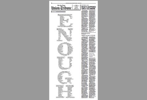 sdutOpinion's tweet photo. On the anniversary of the 1999 Columbine shooting, we print the names of every person who has died in a school shooting since then to honor them and demand change. https://t.co/FWbGh0ZZp9 https://t.co/DPp9Gwovsq