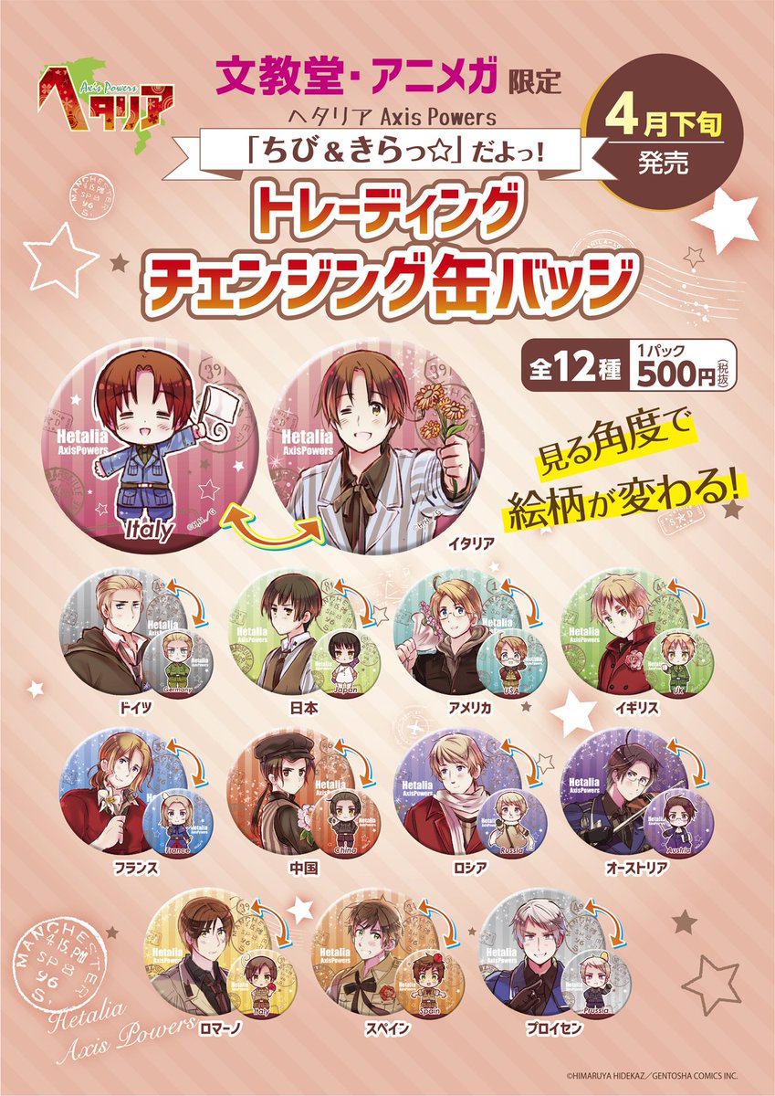 ヘタリアチェンジング 缶バッジ-