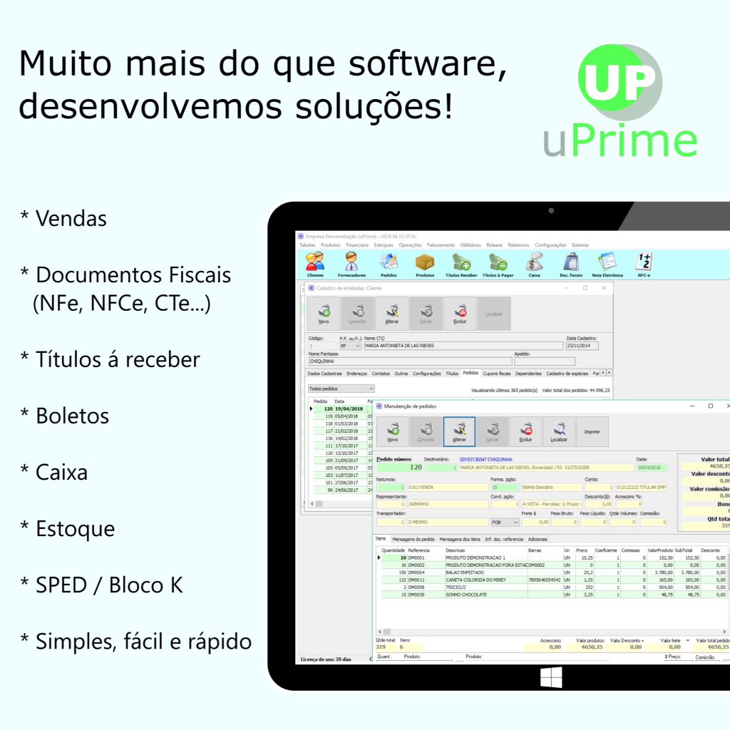 uPrimeSoftware's tweet image. Solução para a gestão da sua empresa é aqui com a gente!