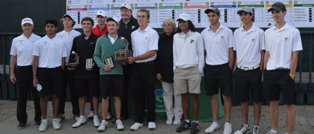 TYGAgolf's tweet photo. Co-champions in the @TYGAgolf Pinecrest High School Invitational as Pinecrest (@Pinecrest_MCS) and Cannon (@Cannongolf2018) tie with team scores of 309.  Team scores - https://t.co/w4vK7lUVDW  @PinehurstResort https://t.co/vFgtP6j1TZ