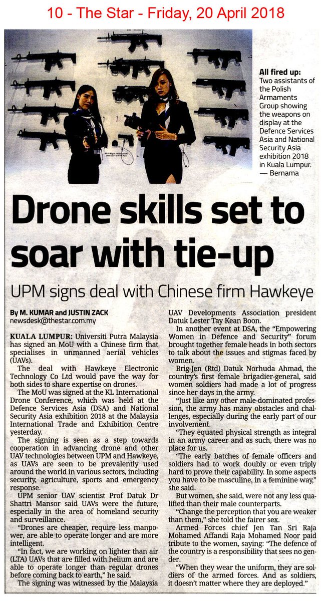 MINDEFMalaysia's tweet photo. The "Empowering Women in Defence and Security" forum brought together female heads in both sectors to talk about the issues and stigmas faced by women.
#DSA2018
#NATSEC2018
#NATSECAsia2018
#30YearsOfDSA
#DefenceDiplomacy
Source: @staronline https://t.co/zpNTSrB2ad
