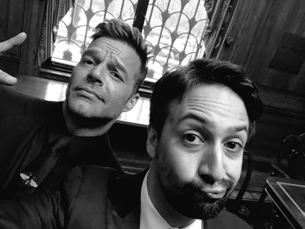 Lin_Manuel's tweet photo. *drum roll please*
@ricky_martin IS Don Quixote.
Yours truly IS Sancho Panza.
(Not in a show. In real life. He will tilt at windmills and I will hold his stuff) https://t.co/kT7vdzVUc6