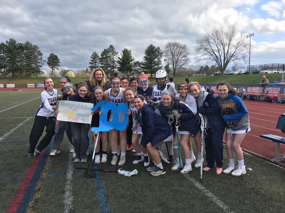 CoachDucklaxx's tweet photo. O’Hara Laxer Erin Grady scores 100th goal https://t.co/RleSYXsR95