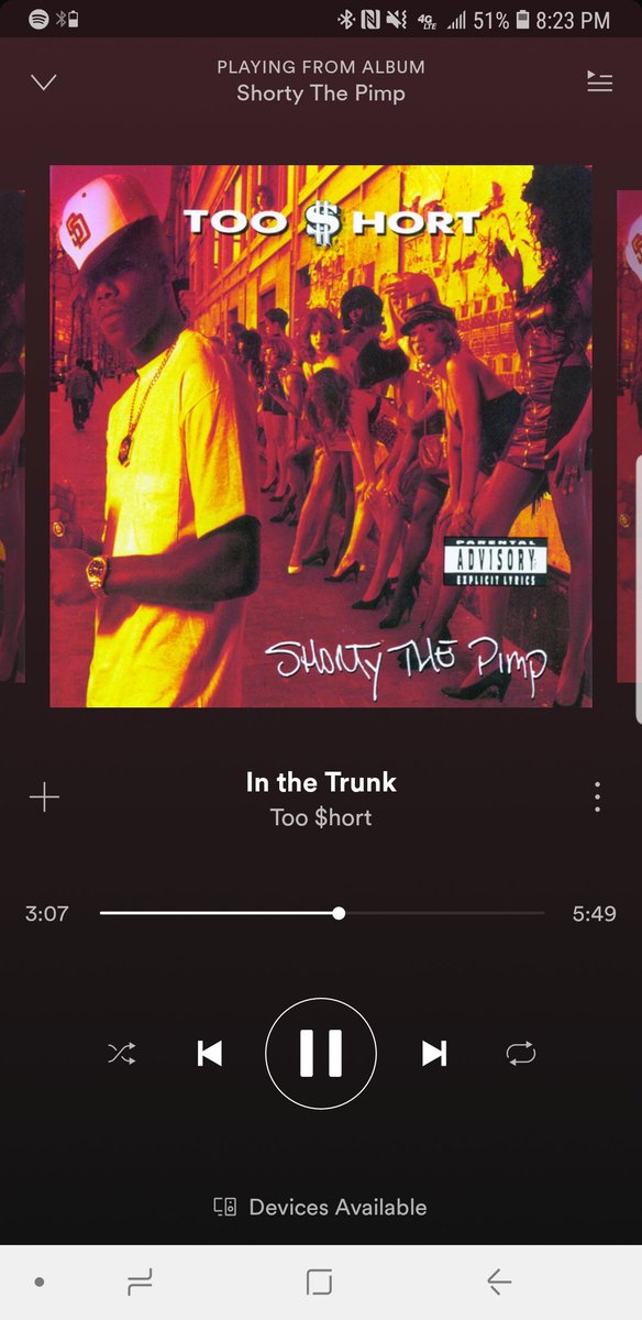 Takes me back to being 14years old when rap told a story unlike the mumble rap of today #tooshort #inthetrunk @TooShort