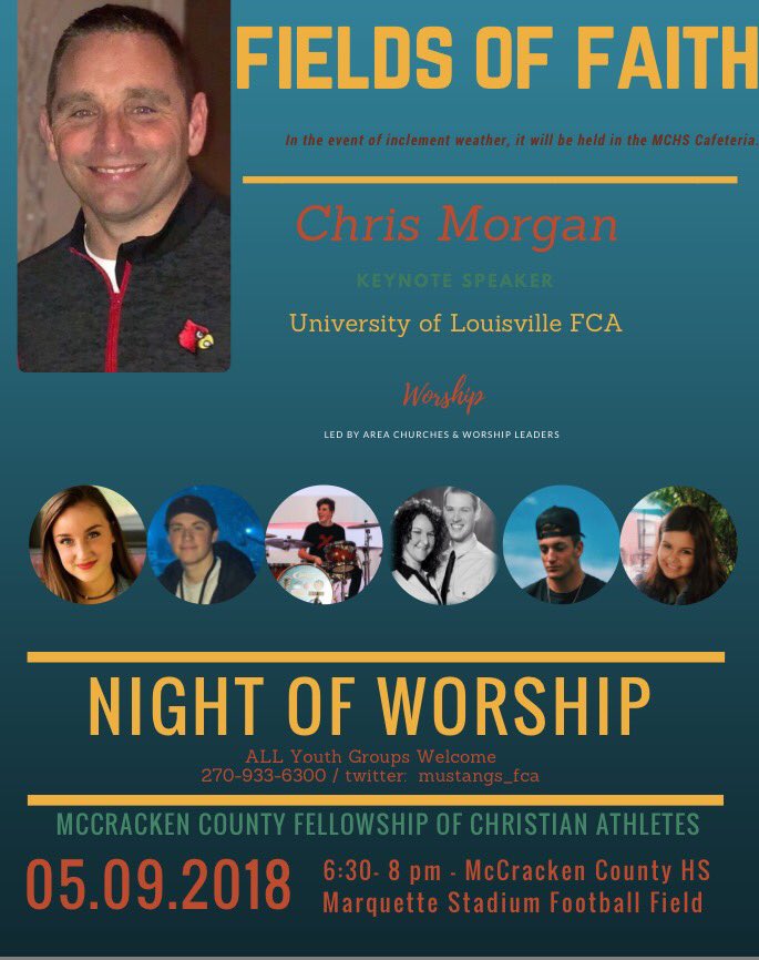 fca_marshall's tweet photo. Thanks to @mustangs_fca for their invitation to next months Night of Worship! We look forward to getting to share the experience. https://t.co/axFWm2qSaZ