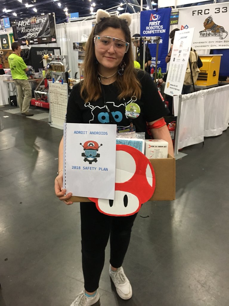 AdroitAndroids's tweet photo. If you still didn’t get your first aid kits, do not forget to visit us! #hopperdivision2018 #omgrobots #morethanrobots #FIRSTLikeAGirl #firstinspires #playforreal #sportsforthemind #firstpowerup #firstpowerup2018 #firstroboticscompetition #frc2018 #firstchampionship https://t.co/TZnG8on9Jf
