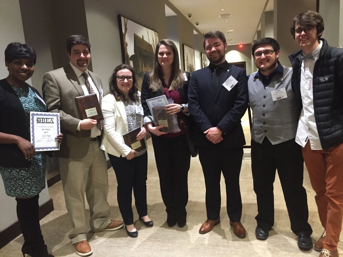 Outstanding OC students enjoy annual Oklahoma Broadcast Association convention. Congratulations on those OBEA awards!  Keep the tradition going!