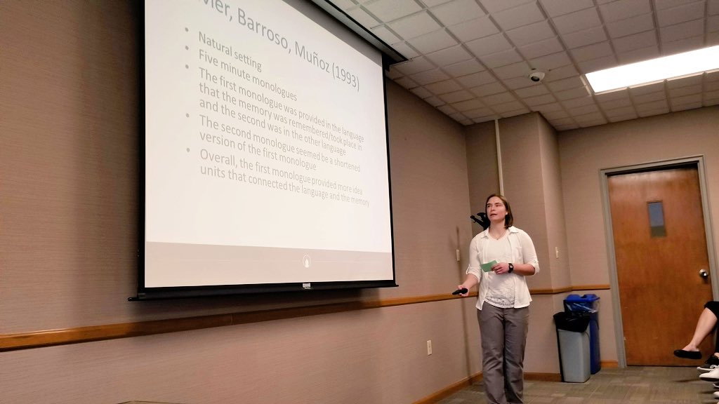 ud_languages's tweet photo. Dept. of Languages students Hannah Klein (Spanish) & Stephanie Rodriguez (French) presenting their Honors Thesis research at #Stander2018 @UDstander https://t.co/LvctNcDaE4