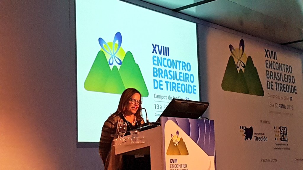 sbem_tireoide's tweet photo. Dra. Célia Nogueira, presidente do Departamento, lançou oficialmente a campanha 2018 da semana internacional da tireoide. #tireoide #EBT2018 https://t.co/aKFf2dxaRH