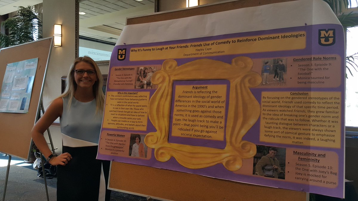 Steve_Klien's tweet photo. A thoughtful textual analysis of Friends by Hayley Cape @HayFinnaGetAnA shows how sitcoms can reinforce dominant ideologies. @MizzouComm @LPEMizzou #CommWeek18 #WhatsYourStory https://t.co/jwxqWGRYDt