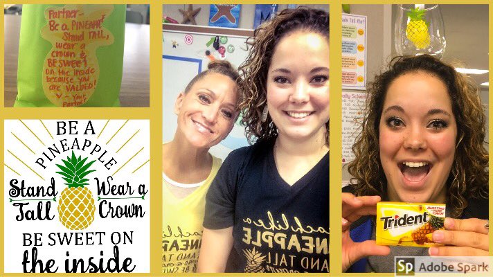 Ms_Morgan15's tweet photo. I💛surprises, especially one as sweet as this!
The pineapple🍍 quote has become a staple in our room — we even have students embracing it by wearing pineapple clothing!😍 Thank you for putting a smile☺️ on my face!❤️
#ThursdayThoughts #JoyfulLeaders #kirkROAR #Pineapple #TLAP https://t.co/UKZw3o2Gi4
