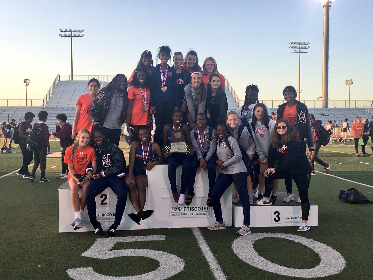jrichardsNORTH's tweet photo. Area champs!!!! 4th year in a row ... @ugwunzechiko, @BordelonGabbie , @janialanelle ~ 4 year area champs. So proud of their efforts today! Letโs do this next weekend ๐ #NoDaysOff #mnhstrack https://t.co/cRYDPueFO2