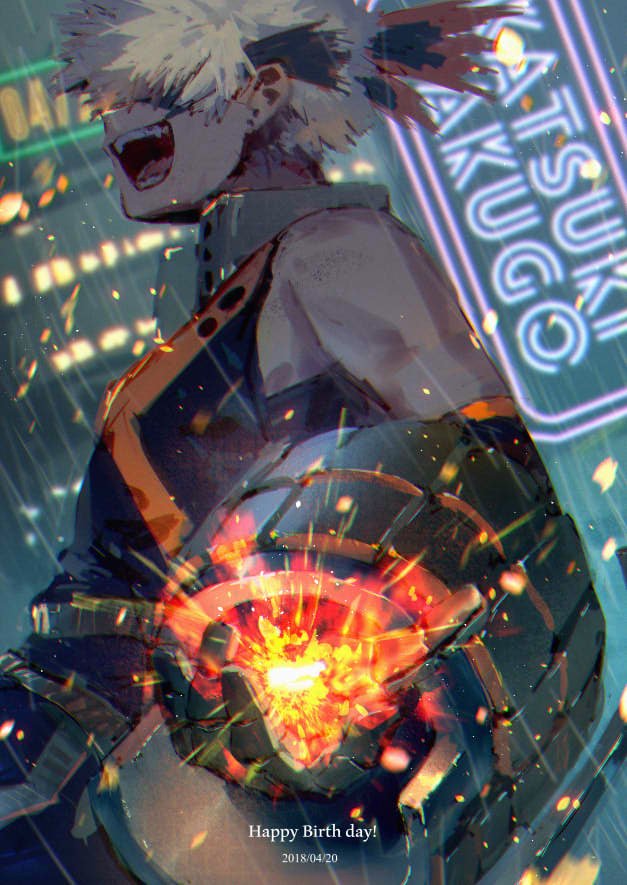 爆豪勝己 「#爆豪勝己爆誕祭2018 
 #爆豪勝己生誕祭2018 
 #爆豪勝己誕生祭20」|めばるのイラスト
