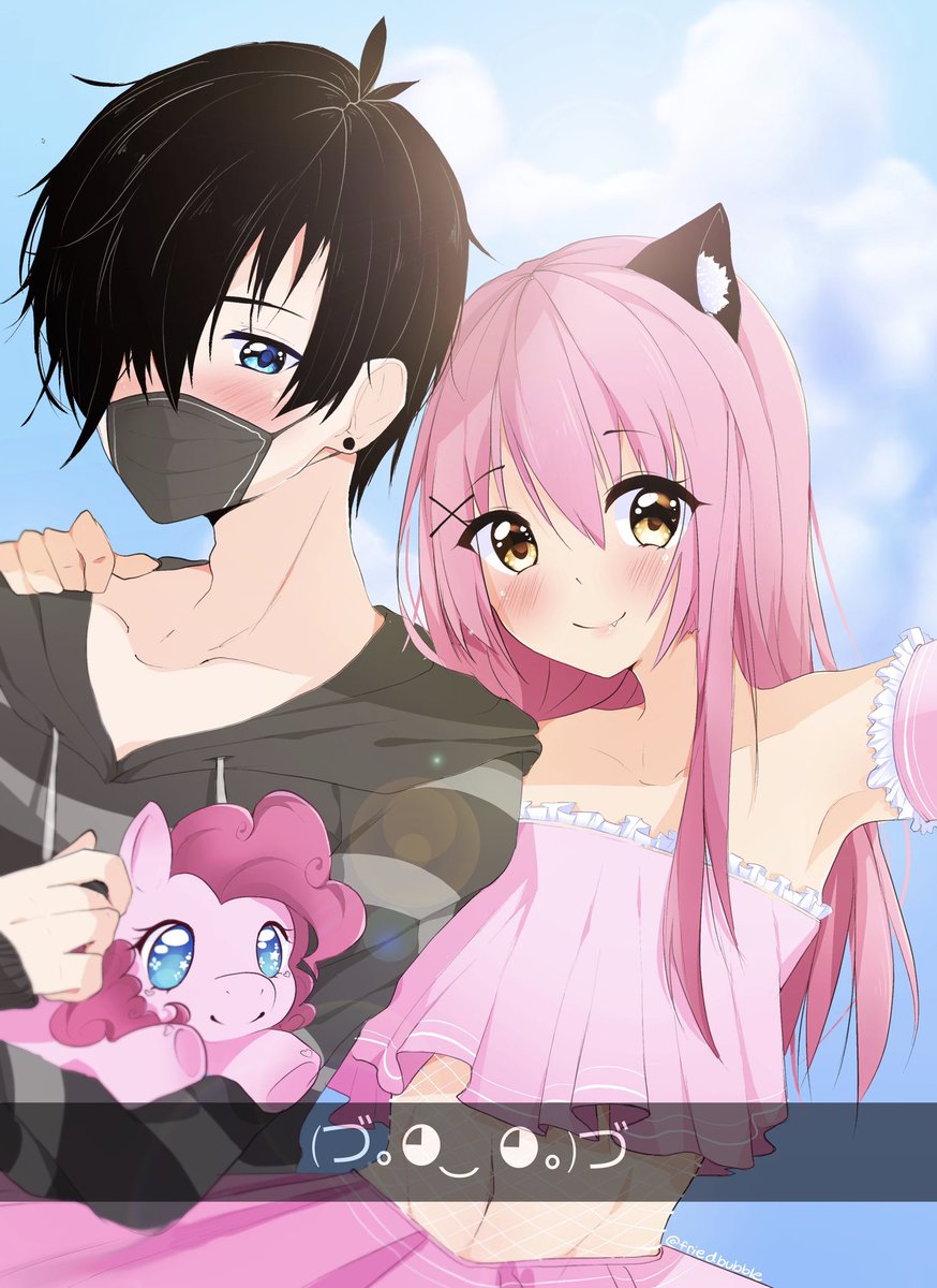 friedbubble_'s tweet photo. Quick post of the Zane-chan and MCD pets drawing which was put up earlier ( ^ω^ ) @_Aphmau_ @JasonBravura https://t.co/wDp9tgEMMy